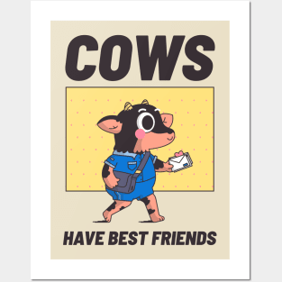 Cows have Best Friends Animal Facts Posters and Art